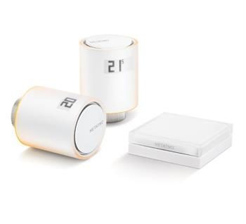 Netatmo Heizkörperventil-Starterpaket / Set mit 2x thermostatischen Funkköpfen / Relais / Zubehör
