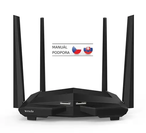 Tenda AC10 / Wireless AC Router / 802.11 ac / 2,4 GHz 300 Mbit/s / 5 GHz 900 Mbit/s / 1x GWAN / 3x GLAN