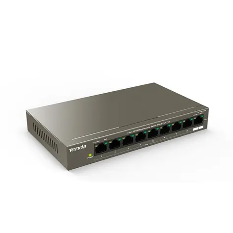 Tenda TEF1109P-8-63W / 8- Port / 10-100 Mbit/s / PoE 63W