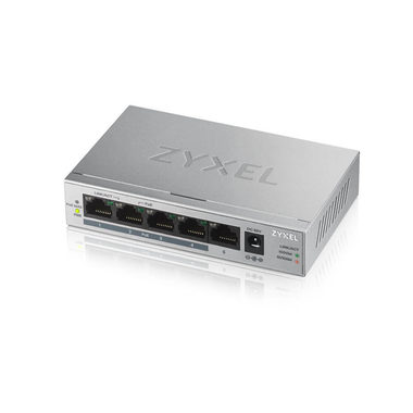 ZyXEL GS1005- HP / 5- Port -Desktop-Switch / 5x GLAN / 4X PoE / PoE 60W