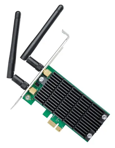TP-LINK Archer T4E / WLAN-PCI-E-Adapter AC1200 / 2,4 GHz 300 Mbit/s / 5 GHz 867 Mbit/s / PCI-Express x1