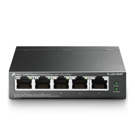 TP-LINK TL-SG1005P / Switch / 10 Gbit/s / 5x LAN / PoE