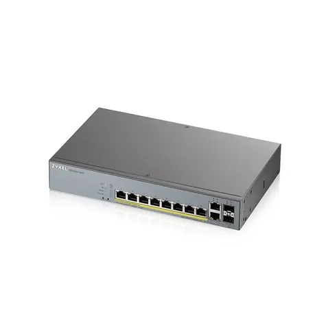 ZyXEL GS1350-12HP / 12- Port Switch / 100|1000 Mbit/s / 8x GbE / 2x SFP / PoE
