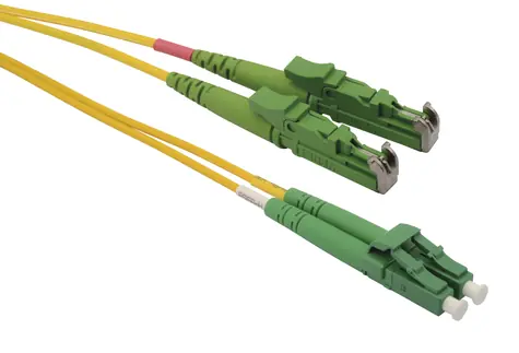 Solarix optisches Kabel E2000-LC APC 1m / Patchkabel / Singlemode / Duplex / OS