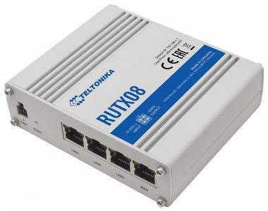Teltonika RUTX08 / Router Industrie / 10 100 1000 Mbit/s / 3x LAN / 1x WAN