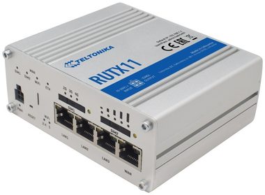 Teltonika RUTX11 Wi-Fi / Router / LAN & Wi-Fi & LTE / 802.11ac / 867 Mbs / (2,4 GHz & 5 GHz) / DS / 3x GLAN & 1x GWAN
