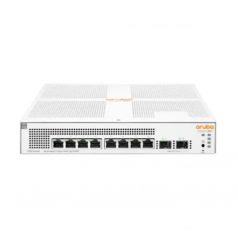 Aruba Instant On 1930 8G 2SFP 124W Switch / 8x Gigabit RJ45-Ports / 2x Gigabit SFP-Ports / PoE+ / 124W