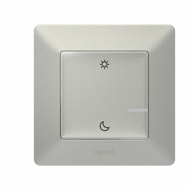 Legrand Valena Life mit intelligentem Tag- und Nachtszenarioschalter von Netatmo aus Aluminium