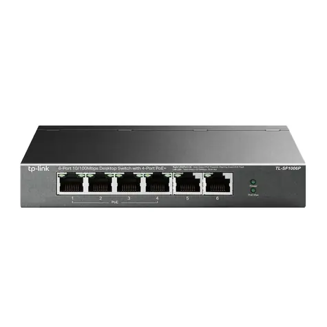 TP-LINK TL-SF1006P / Switch / 6x100Mbps / PoE+