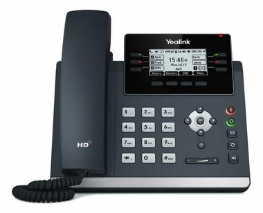 Yealink SIP-T42U / IP-Telefon / 6x SIP-Konto / LCD 2,7" / 2x RJ45 / POE/ Opus HD-Codec / 15 programmierbare Tasten