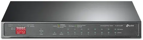 TP-LINK TL-SG1210MP / 10- Port -Switch / 9- Port Gigabit-PoE+ / 1 Gigabit RJ45-SFP