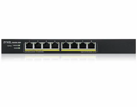 ZyXEL GS1915-8EP / 8- Port -Switch / 8x GbE RJ-45 / PoE 802.3at