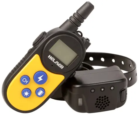 HELMER TC 1000 Set / elektronisches Trainingshalsband für Hunde / Reichweite 1000 m / Halsbandlänge 70 cm / IP67