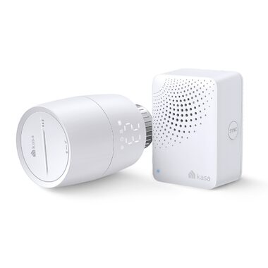 TP-LINK Kasa KE100 Starter Kit /Set: SMART Thermostatkopf KE100 + Kasa IoT Hub KH100 / M30 x 1,5 mm