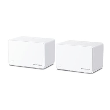 Mercusys Halo H80X (2 Stück) / Wi-Fi Mesh-System AX3000 / Dual-Band / 2,4 GHz - 574 Mbit/s / 5 GHz - 2402 Mbit/s / 3x GLAN