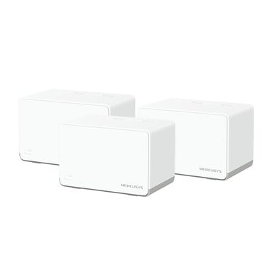 Mercusys Halo H70X (3 Stück) / Wi-Fi Mesh-System AX1800 / Dual-Band / 2,4 GHz - 574 Mbit/s / 5 GHz - 1201 Mbit/s / 3x GLAN