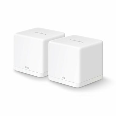 Mercusys Halo H30G (2 Stück) / WLAN-Mesh-System AC1300 / Dual-Band / 2,4 GHz - 400 Mbit/s / 5 GHz - 867 Mbit/s / 2x GLAN