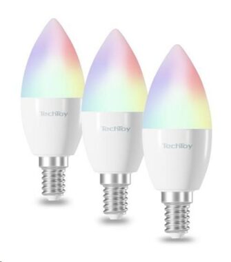 Techtoy Intelligente Glühbirne (E14) / 4,4 W / E14 / RGB / 3St