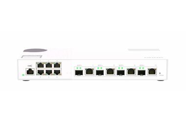 QNAP verwalteter Switch QSW-M2106-4C / 6x 2,5GbE RJ45 / 4X kombiniertes 10GbE SFP+ / 10GbE RJ-45