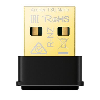 TP-LINK Archer T3U Nano / C1300 Nano Wireless MU-MIMO USB-Adapter / 2,4 GHz 400 Mbit/s / 5 GHz 867 Mbit/s