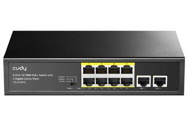 Cudy FS1010PG PoE-Switch / 8x RJ45 PoE / 2x RJ45 / 120W
