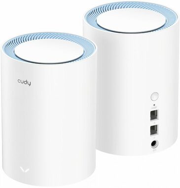 Cudy AC1200 WiFi-Mesh-System 2 Stück / Dual-Band / 2,4 GHz 300 Mbit/s / 5 GHz 867 Mbit/s / 1x WAN 1x LAN RJ45
