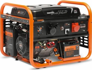 Daewoo GDA7500DPE-3 Benzingenerator / 6,5 kW / 2x 230 V / 30 L