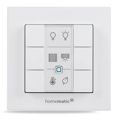 Homematic IP Wandfernbedienung - 6 Tasten / IP20 / 2x AAA