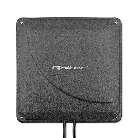 Qoltec 57041 4G LTE Außenantenne 35dBi schwarz / DUAL / 2x SMA (M) 