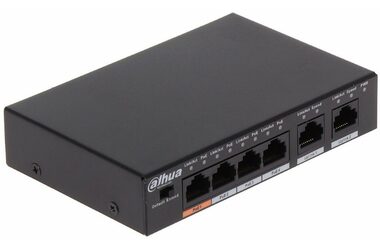 Dahua PFS3006-4ET-60-V2 / Switch / 100 Mbit/s / 6x RJ-45 / PoE