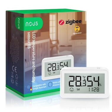 Nous E6 / Intelligenter Temperatur- und Feuchtigkeitsdetektor / ZigBee