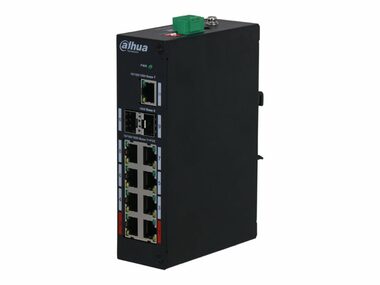 Dahua PFS3211-8GT-120-V2 / Switch / 1000 Mbit/s / 9x RJ-45 / 2x SFP / 8x PoE