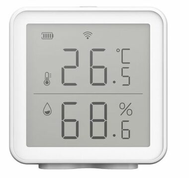 iQtech SmartLife TH01 weiß / Wi-Fi Temperatur- und Luftfeuchtigkeitssensor / Display