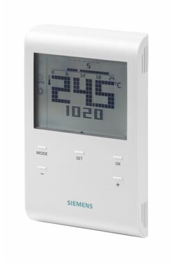 Siemens RDE100.1 / Programmierbarer digitaler Raumthermostat / verkabelt