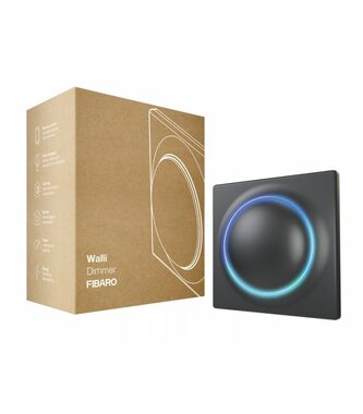 Fibaro Walli Dimmer schwarz / Smart Dimmer / Z-Wave