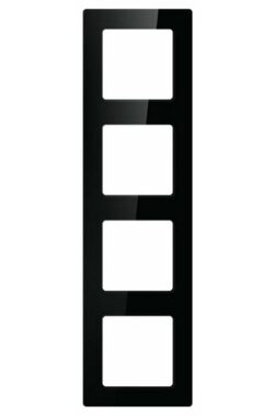 Avatto N-TS10-Frame-B4 schwarz / Rahmen für Steckdosen und Schalter / 4 Positionen