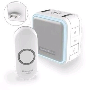 Honeywell Home DC515NP2 / Funk-Türklingel / Reichweite bis zu 150 m / 6 Melodien
