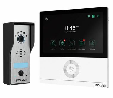 Evolveo DoorPhone AHD7 weiß / WiFi-Videotelefon-Set für zu Hause mit Tor- oder Türsteuerung