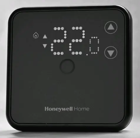 Honeywell Home DT3 (kabellos) schwarz / Programmierbarer kabelloser Thermostat / 7-Tage-Programm