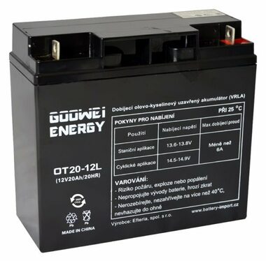 GOOWEI Energy Pb Backup-Batterie VRLA GEL 12V/20Ah