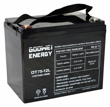 GOOWEI Energy Pb Backup-Batterie VRLA GEL 12V/75Ah