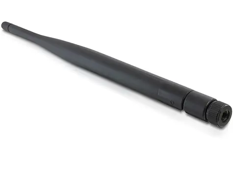 DeLock Antenne WLAN 802.11n RP-SMA (M) 5 dBi schwarz