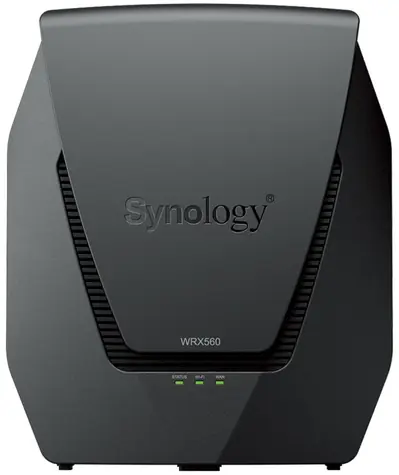 Synology WRX560 schwarz / Router / 802.11ax / 2,4GHz / 5GHz / 1x 2,5GWAN + 1x GWAN / 1x 2,5GLAN + 3x GLAN / USB
