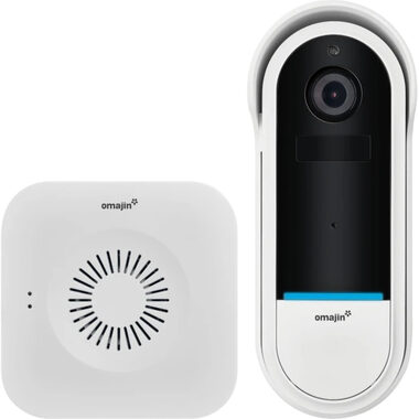 Omajin by Netatmo Kabellose Video-Türklingel / 2K / WLAN 2,4 GHz / 1920 x 1080 / MicroSD / Kamera 140° 