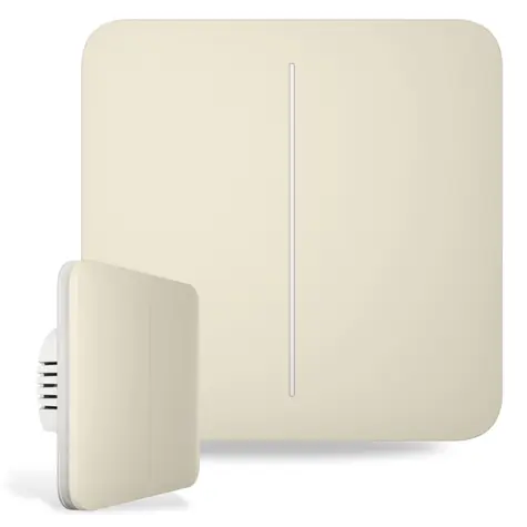 AJAX SoloButton (2-fach) - Solo-Taste für LightSwitch elfenbeinfarben