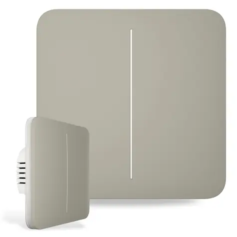 AJAX SoloButton (2-fach) - Einzeltaster für LightSwitch oliv