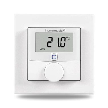 Homematic IP HmIP-BWTH Wandthermostat mit Feuchtigkeitssensor und 230V Schaltausgang - Unterputzmontage