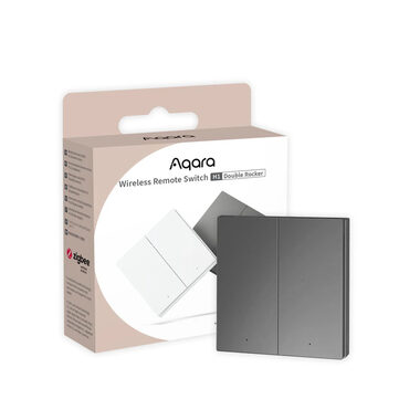Aqara H1 (WRS-R02-G) Doppelknopf-Batterieschalter Grau / ZigBee
