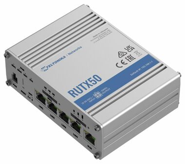 Teltonika RUTX50 grau / Router / LAN & WLAN & LTE / 802.11ac / 867Mbs / (2,4 GHz & 5 GHz)
