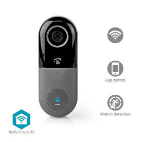 Nedis WIFICDP10GY / Video-Türklingel / Nedis SmartLife / WLAN / Full HD 1080p / microSD 